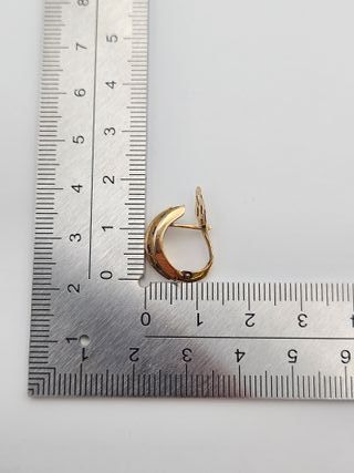 Pendientes Oro 18K, Piedras azules, 3,05gr, 1,5cm