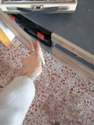 Mueble Cajonera Estantería Madera Cristal