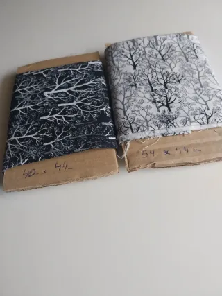 Telas con estampado de árboles