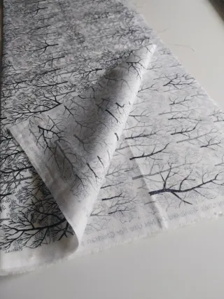 Telas con estampado de árboles