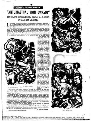 DON QUIJOTE en GALÉS. 1954, GALES. CERVANTES