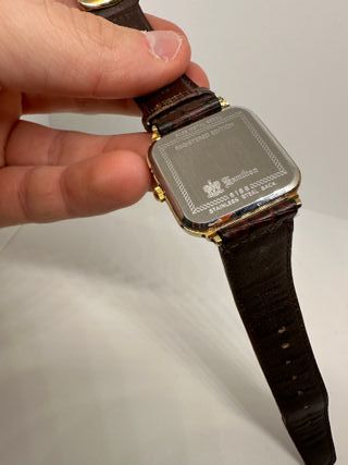 Reloj Hamilton Art Decó Dorado Bañado oro 14k