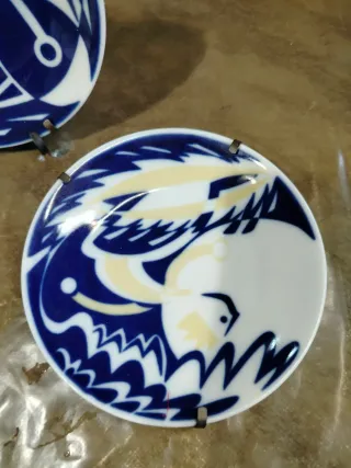 Lote 3 platitos Sargadelos blue & white