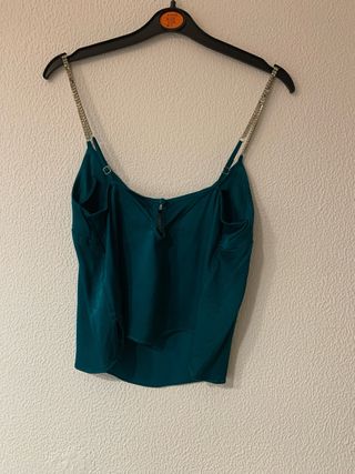 Top fiesta tirantes brillantes