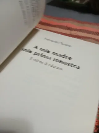 A Mia Madre Mia Prima Maestra