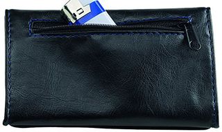 3 PEZZI PORTATABACCO SEMILPELLE NERO - EGOIST