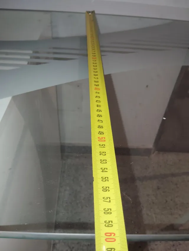 Escritorio Ikea Cristal y Blanco