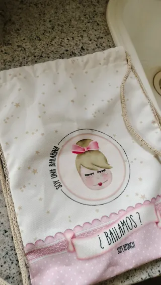 Bolsa Mochila Bailarina Infantil