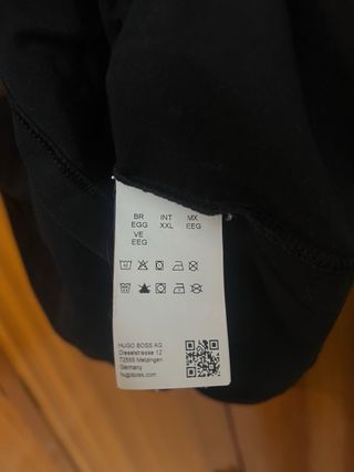Camiseta Hugo Boss Negra Talla XXL