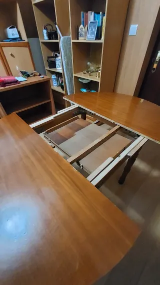 Mesa camilla redonda madera