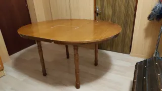 Mesa camilla redonda madera