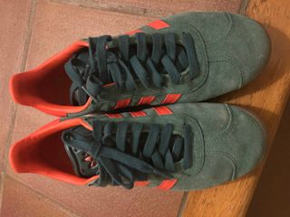 Adidas Gazelle Talla 39 Verde Naranja