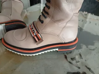 Botas de lujo Lanvin Beige Naranja