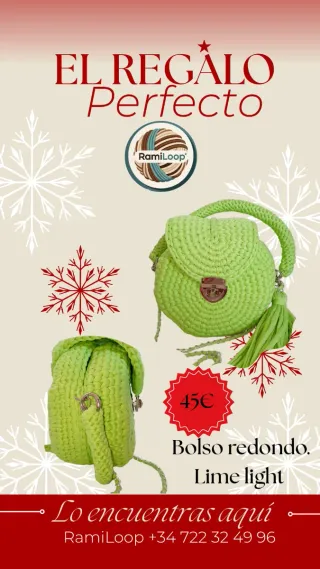 Bolso moderno fucsia de ganchillo