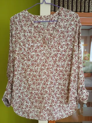 Blusa Cortefiel Estampada Flores