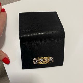 Portafoglio piccolo Gucci nero multicolore