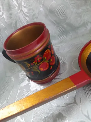 Set Cucina Legno Decorato