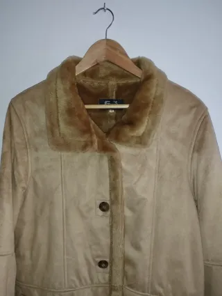 Abrigo mujer beige sin usar vintage