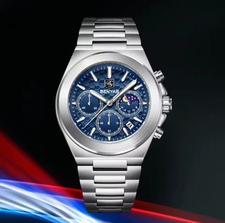 Reloj BENYAR Cronógrafo Azul y Plateado