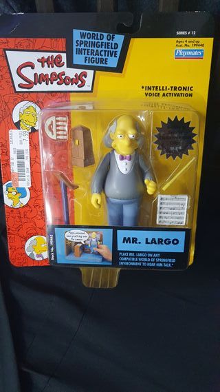 Figura Los Simpsons Mr. Largo Playmates vintage