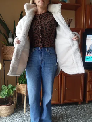 Chaqueta borreguito blanca