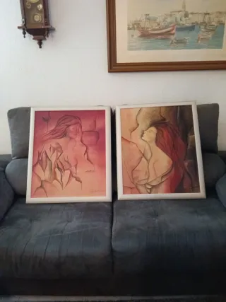 2 Quadri Astratti Donna