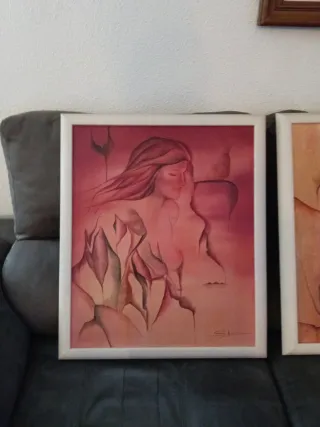 2 Quadri Astratti Donna