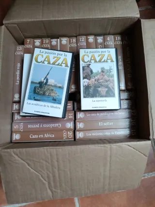 Regalo Colección VHS Caza (Español) 25 cintas
