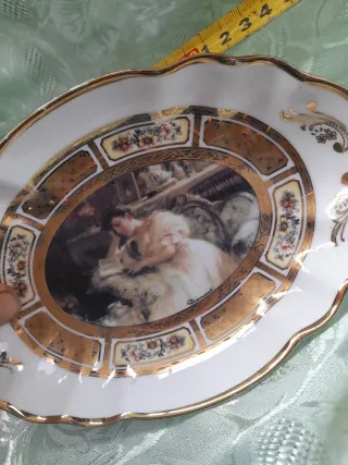 Vassoio Limoges decorato