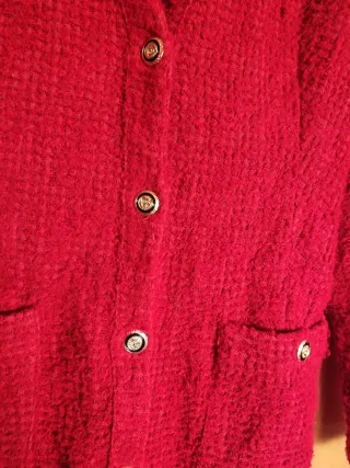 Chaqueta Zara Punto Roja Talla XS