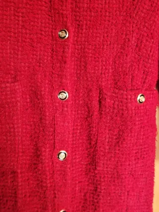 Chaqueta Zara Punto Roja Talla XS