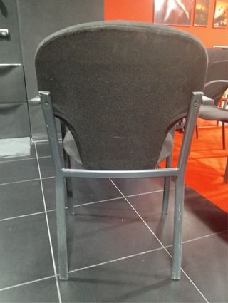 Silla negra de oficina o sala