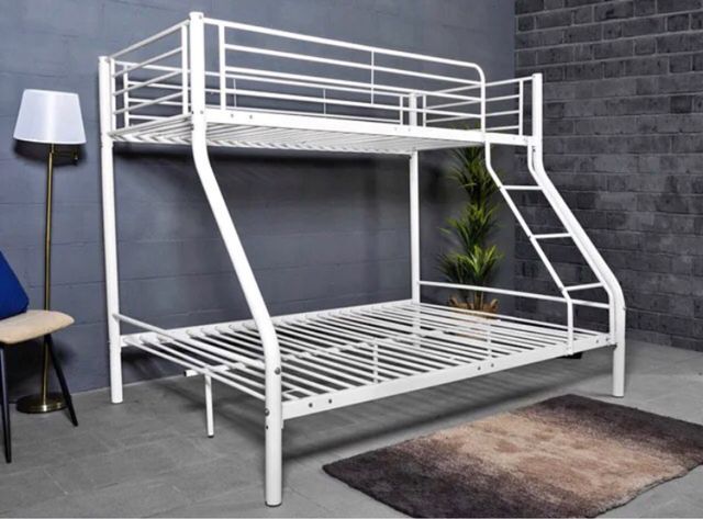 Litera Matrimonial Blanca / Tienda de Muebles