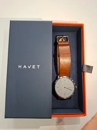 Reloj HAVET Marrón y Plateado