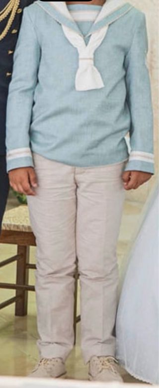 Traje comunión marinero niño azul+ zapatos talla 9