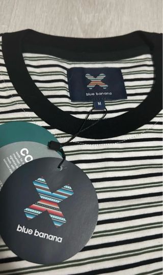 Camiseta Blue Banana Rayas Talla M