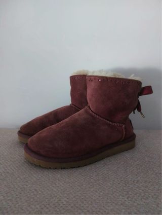 Botines UGG Dixi Flora Ante Morado