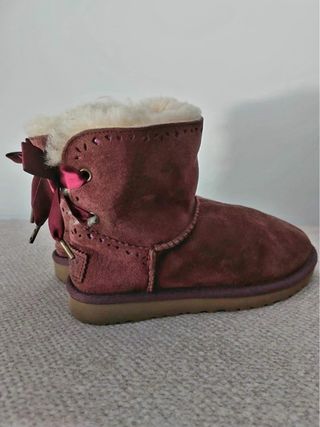 Botines UGG Dixi Flora Ante Morado