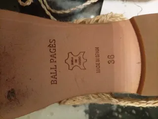 Alpargatas de Lujo Ball Pages Talla 36