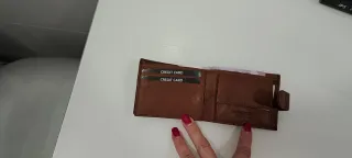 Cartera de Piel Marrón