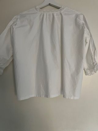 Blusa blanca delicada talla M