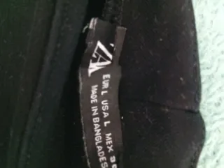 Jersey rayas azul y blanco y otro negro