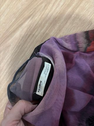 Vestido Pull&Bear Morado y Rojo