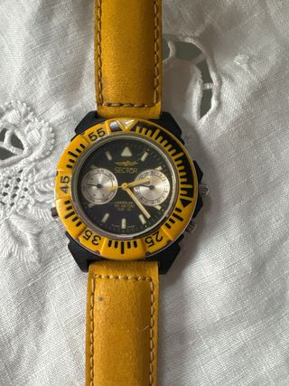Orologio Sector Cronografo Giallo Nero