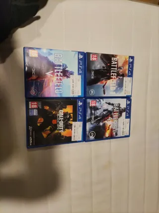 PS4 FAT, 850GB Almacenamiento, 4 juegos y cables.