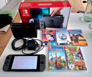Nintendo Switch V1 + 5 Juegos
