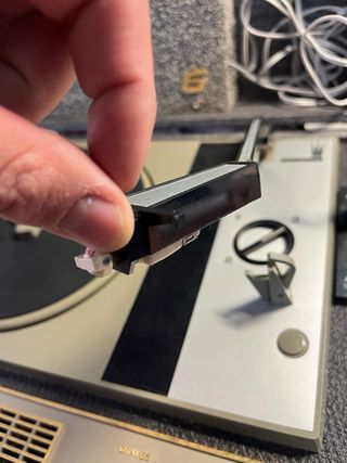 Tocadiscos Retro Invicta Gris, Negro y Dorado