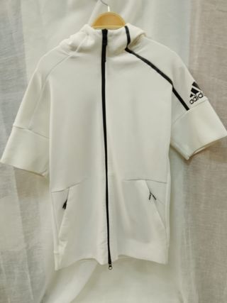 Sudadera Adidas Mujer Talla M Blanca y Negra