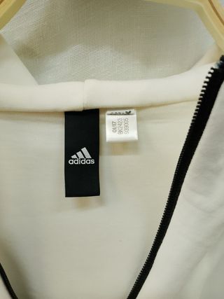 Sudadera Adidas Mujer Talla M Blanca y Negra