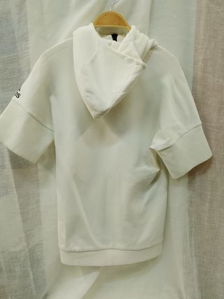 Sudadera Adidas Mujer Talla M Blanca y Negra